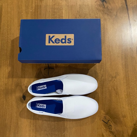 BNIB KEDS CHAMPION SLIP ON WHITE WOMENS SIZE 9.5 - Picture 2 of 6